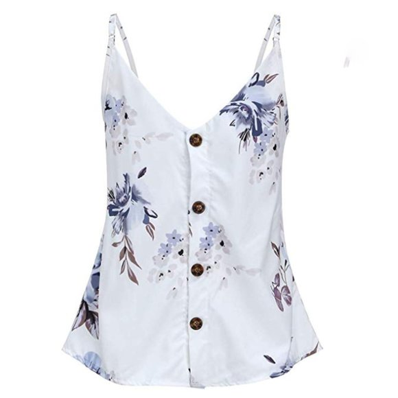 Aunimeifly Tops - Floral Print Tank